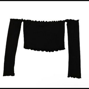 Black lettuce trim top